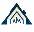 Amy Metzger Virginia Beach Real Estate Logo – Blue AM Initials with Elegant Typeface